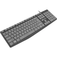 Natec Klaviaturi - - NKL-1507 - USB - Musta ja Harmaa - Slim-muotoilu