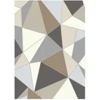 Vevor -matto, 5 x 7 jalkaa suuri pestävä matto, liukumaton ja repeämätön pehmeä matto, lemmikki- ja lapsiystävällinen moderni aluematto, sisämatto makuuhuoneeseen, olohuoneeseen, lastenhuoneeseen, etei