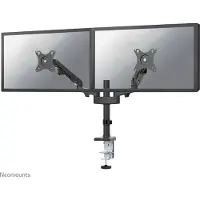 NeoMounts 17-27" x2 Desk Pole Mount, näyttövarsi pöydälle kahdelle näytölle, musta