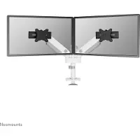 NeoMounts 24-34" x2 NEXT ONE SL Desk Mount, näyttövarsi pöydälle kahdelle näytölle, valkoinen