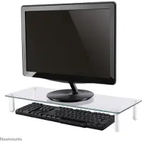 NeoMounts Monitor/laptop riser, monitorin/kannettavan tietokoneen koroketaso, läpinäkyvä