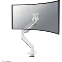 NeoMounts 17-49" NEXT CORE Desk Mount Ultra Wide Curved Screen, näyttövarsi pöydälle, valkoinen