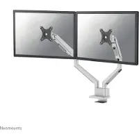 NeoMounts 17-32" x2 NEXT SLIM Desk Mount Double Display, näyttövarsi pöydälle kahdelle näytölle, hopea