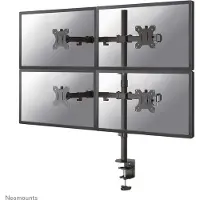 NeoMounts 13-32" x4 Monitor Desk Mount, näyttövarsi pöydälle neljälle näytölle, musta