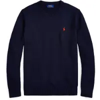Ralph Lauren Cotton Crewneck Sweater - Navy - XS
