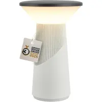 Briloner LED-akkukäyttöinen pöytälamppu Pilia, antrasiitti/vaaleanharmaa, korkeus 24 cm, Pilla, himmennettävä, Olohuone/ruokailutila, Synteettinen materiaali, Moderni