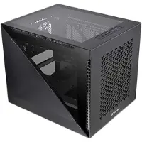 Thermaltake Divider 200 TG Air Micro -micro-ATX-kotelo ikkunalla, RGB-valaistuksella, musta