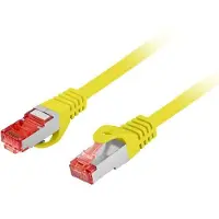 Lanberg PCF6-10CU-0025-Y, 0,25 m, Cat6, S/FTP (S-STP), RJ-45, RJ-45, Keltainen