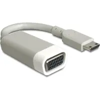 DeLOCK 65471, 0,015 m, mini HDMI, VGA, Uros, Naaras, Valkoinen