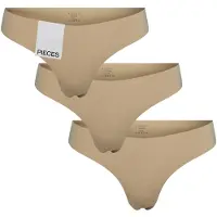 Pieces Pcnamee Thong 3-Pack Noos - Beige - XL