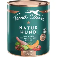Terra canis 12x800g Naturhund kalkkunaa & ankkaa parsakaalin & melonin kera