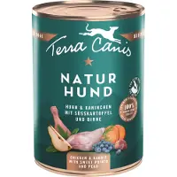 Terra canis 12x400 g Naturhund kana & kani bataatilla & päärynällä