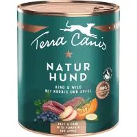 Terra canis 12x800g Naturhund kanaa & kania bataatin & päärynän kera