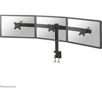 NeoMounts 10-27" x3 Triple Desk Mount, näyttövarsi pöydälle kolmelle näytölle, musta