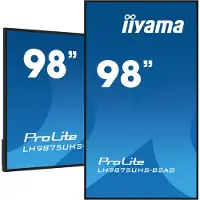 Iiyama – 98" 3840x2160 UHD IPS Haze 25% 50 (LH9875UHS-B2AG)