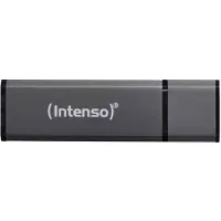 Intenso Alu Line, 4 GB, USB A-tyyppi, 2.0, 28 MB/s, Suojus, Antrasiitti (3521451)