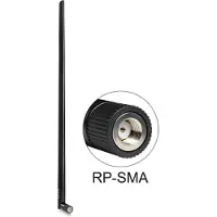 DeLOCK – WLAN antenna RP-SMA ma, 9dBi, 2.4GHz, omnidirectional, 50 Ohm, black (88450)