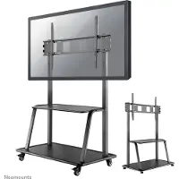NeoMounts 60-105" floor stand, liikuteltava lattiateline, musta