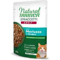 NATURAL TRAINER Säästöpakkaus -suikaleet kastikkeessa 44 x 85 g - turska
