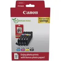 Canon Pakkaus 5 CLI-526 BK - moniväristä mustekasettia