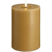Moods & More LED pillar candle - Melted Honey mustard - 99x150 mm
