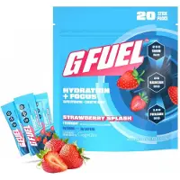 G FUEL Strawberry Splash Hydration + Focus Pack - 20 Servings