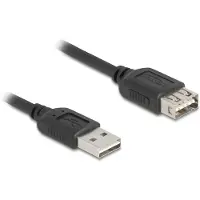 DeLOCK 81515, 5 m, USB A, USB A, USB 2.0, 0,48 Gbit/s, Musta