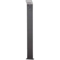 LUCANDE LED-valaisin Nevio, anturi, 100cm, antrasiitti, antrasiittipunainen NEVIO, Musta, Alumiini, Moderni