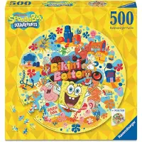 Ravensburger Sponge Bob 500P Round - Yellow - ONE SIZE