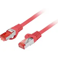 Lanberg PCF6-10CU-0100-R, 1 m, Cat6, S/FTP (S-STP), RJ-45, RJ-45, Punainen