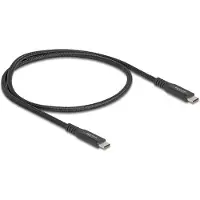 DeLOCK – USB 20 Gbps Cable USB Type-C male to male PD 3.0 100 W E-Marker 0.5 m black metal (80023)
