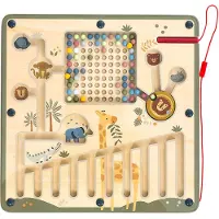 Playwood Wooden Magnetic Labyrinth Safari