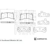 Blue Print Jarrupalasarja (4kpl), levyjarru ADBP420156