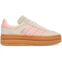 Adidas Originals Tennarit 'Gazelle Bold' kivenharmaa / roosa