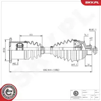 ESEN SKV Vetoakseli 40SKV165