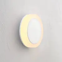 BOPP LED- One, valkoinen, Ø 9 cm himmennettävä, Valkoinen/opaali, Olohuone/ruokailutila, Alumiini, Moderni, Upotettu