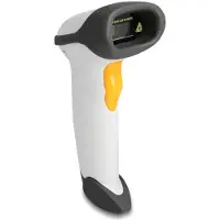 DeLOCK – USB Barcode Scanner 1D with connection cable and stand - Laser - light grey (90565)