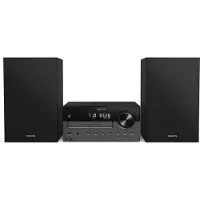 Philips TAM4505M2/12, Kodin mikroaudiojärjestelmä, musta, Tummanharmaa, 1 levyt, Kelkka, 80 W, 2-suuntainen