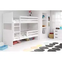 BMS Kerrossänky RICO 90X200, valkoinen/valkoinen