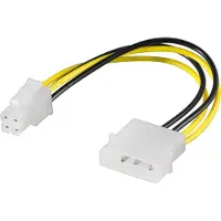 Pro PC-virtakaapeli/sovitin 5,25 tuuman uros ATX12 P4:lle 4-nastainen