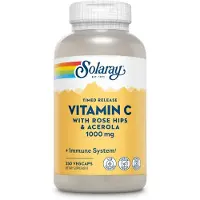 Solaray , Aikasuuntaava Vitamiini C, Roosipensaat & Acerola, 1 000 mg, 250 VegCaps