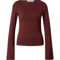 Weekday Soft Long Sleeve Top - Burgundy - XS