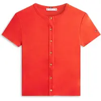 Tommy Hilfiger Neuletakki laivastonsininen / oranssi / punainen / valkoinen
