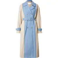 Vila Vibera L/S Contrast Denim Trenchcoat - Blue - 42