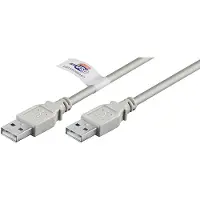 Pro USB 2.0 A/A - Harmaa - 2m