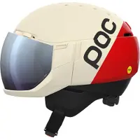 POC Levator MIPS, laskettelukypärä visiirillä, rouge/blanc