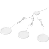 Osram SMART+ WiFi UNDERCABINET ROUND, valkoinen, Ø 8 cm, 3 kpl:n sarja himmennettävä, Valkoinen/opaali, Keittiö, Alumiini, Moderni