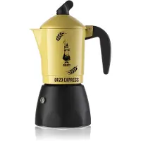 Bialetti Orzo Express, Mokkapannu, Musta, Keltainen, Alumiini, 2 kuppia, Orzo Express, CE (0002328/NP)