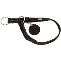 Hunter - T-Collar Solid Education Cowleather Darkbrown 35-40/S-M - Koirat - Kaulapannat