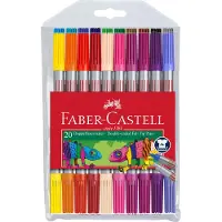Faber-Castell Tussit - Kaksinkertainen Paksu/Ohut - 20 kpl - Mon - - OneSize - Tussit